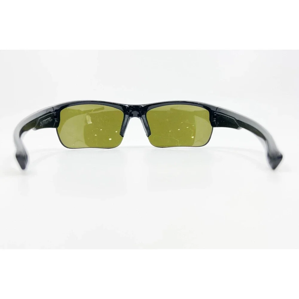 Under Armour Propel Sunglasses Mens Black Sport Wrap Semi-Rimless Mirror Lens